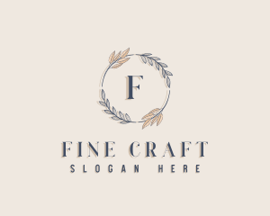 Beauty Leaf Wreath logo design