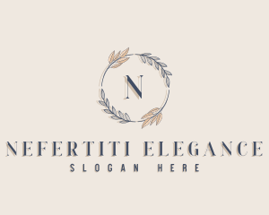 Beauty Leaf Wreath logo design