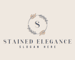 Beauty Leaf Wreath logo design