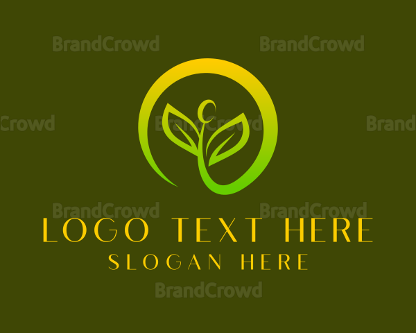 Organic Sprout Leaf Logo