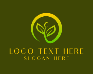 Eco Friendly - Organic Sprout Leaf logo design