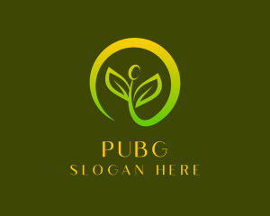 Botanical - Organic Sprout Leaf logo design