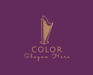 Musical String Harp Logo