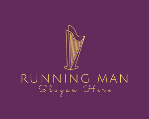 Musical String Harp Logo