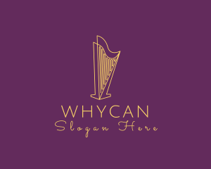 Musical String Harp Logo