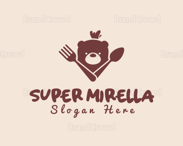 Bear Spoon Fork Restaurant Logo