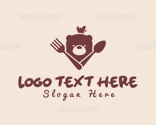 Bear Spoon Fork Restaurant Logo