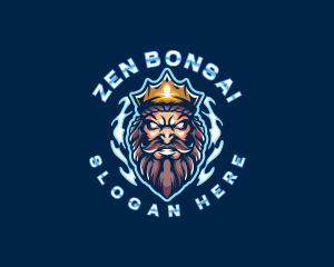 Poseidon God King Logo