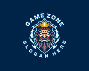 Poseidon God King logo design