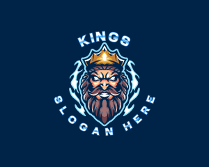 Poseidon God King logo design