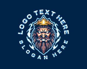 Mascot - Poseidon God King logo design