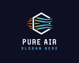 HVAC Air Conditioning logo design