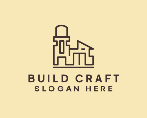 Industrial Warehouse Building logo design