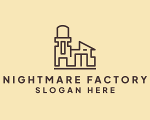 Industrial Warehouse Building logo design