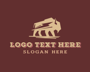 Texas - Wildlife Bull Animal logo design
