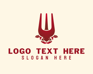 Cattle - Bull Stake Restaurant logo design