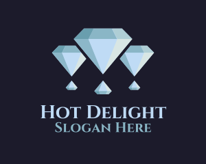 Diamond Hot Air Balloon logo design