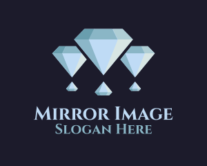 Reflection - Diamond Hot Air Balloon logo design