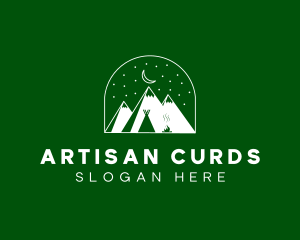 Evening Mountain Camp logo design