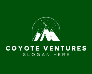 Evening Mountain Camp logo design