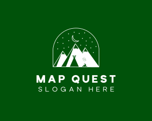 Evening Mountain Camp logo design