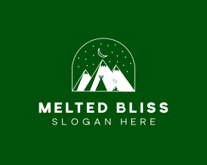 Evening Mountain Camp logo design