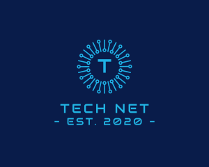 Net - Digital Circuitry Technology logo design