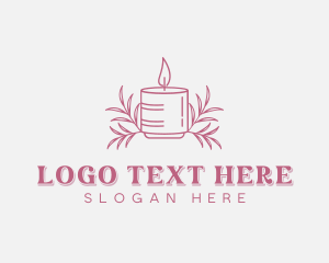 Container Candle - Scented Candle Decor logo design