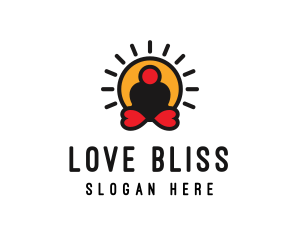 Love - Love Yoga Wellness logo design