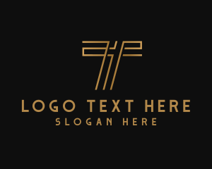 Accountant - Luxury Modern Business Letter T logo design