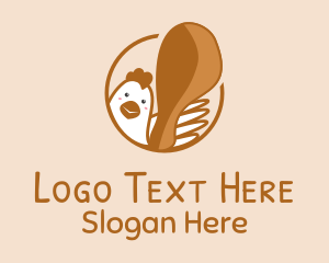 Chicken Leg Badge Logo
