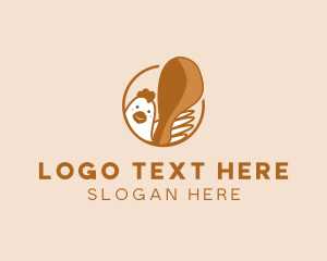 Fried Chicken - Chicken Leg Badge logo design