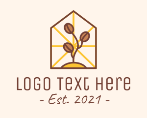 Coffee Plant - Coffee Farm House logo design