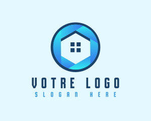 Shutter House Real Estate logo design