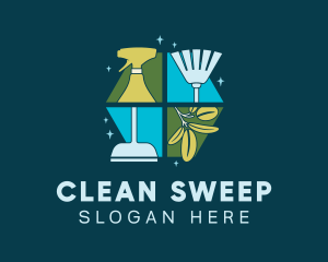 Sweep - Janitor Housekeeper Cleaning logo design