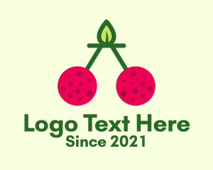 Fresh Cherry Fruit  logo design