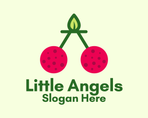 Fresh Cherry Fruit  Logo