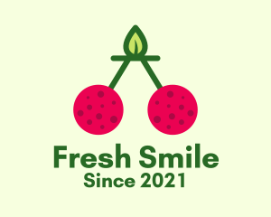 Fresh Cherry Fruit  logo design