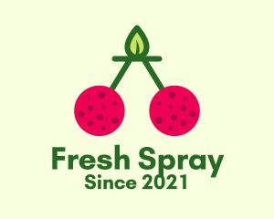 Fresh Cherry Fruit  logo design