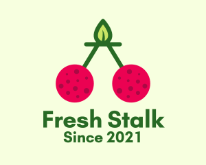 Fresh Cherry Fruit  logo design