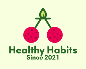 Fresh Cherry Fruit  logo design