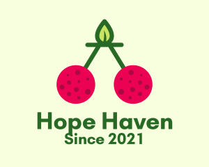 Grocer - Fresh Cherry Fruit logo design