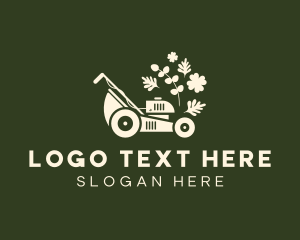 Yard Care - Garden Lawn Mower Equipment logo design