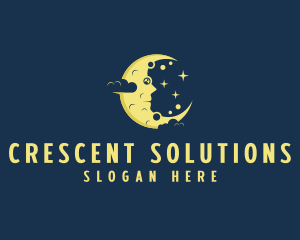 Sky Crescent Moon  logo design