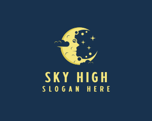 Sky Crescent Moon  logo design