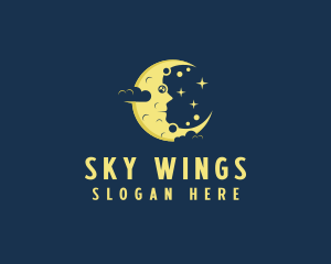 Sky Crescent Moon  logo design