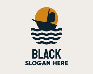 Seafood - Ocean Ship Sailing logo design