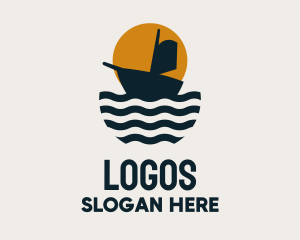 Naval - Ocean Ship Sailing logo design