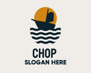 Port - Ocean Ship Sailing logo design