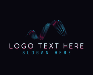 Sound - Cyber Audio Frequency logo design